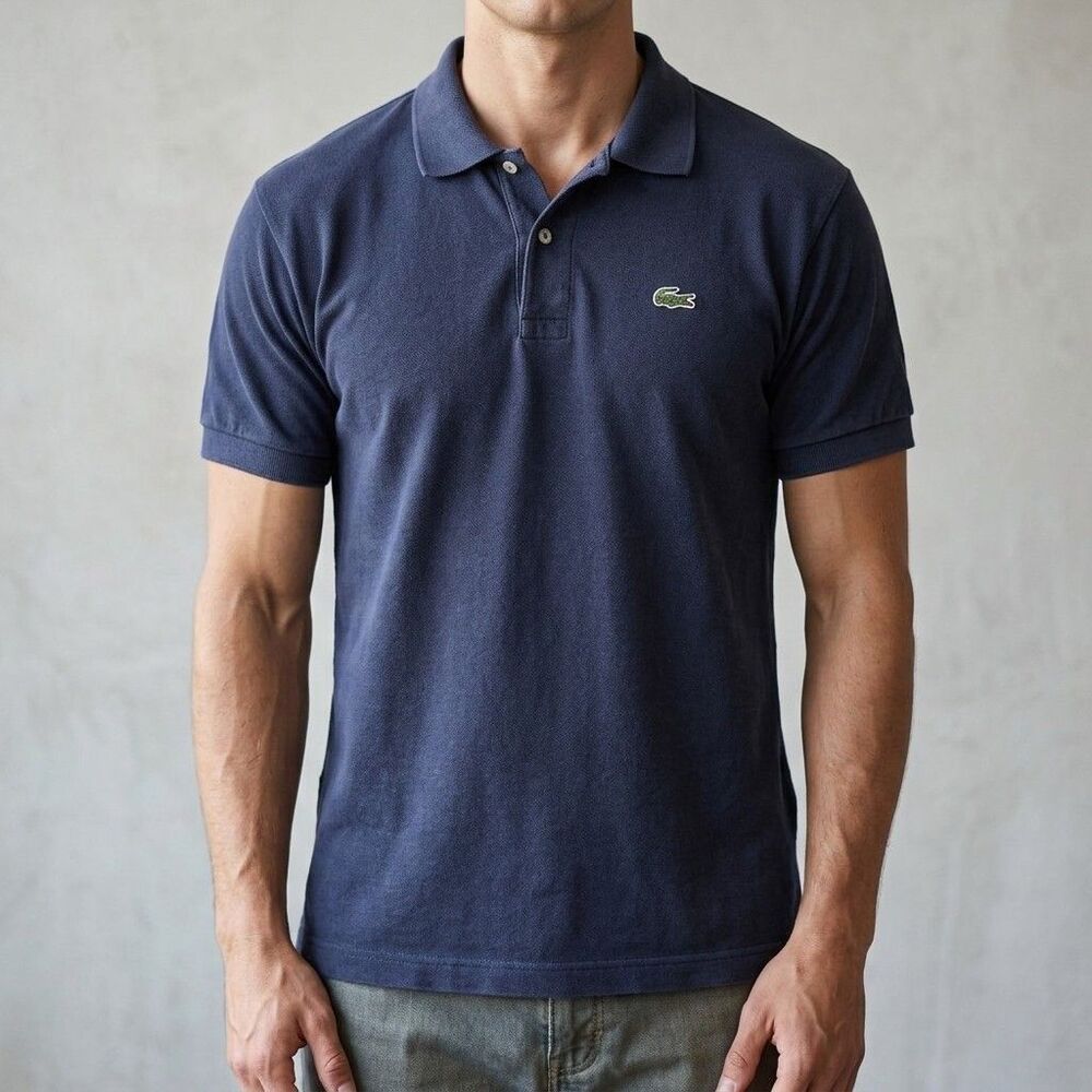 Vintage Lacoste Polo Shirt Blue Size 6 Mens XL Preppy Made in France 90s